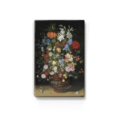 Lacquer print, Flowers in a vase - Jan Brueghel the Elder
