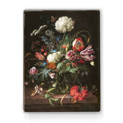 Lacquer print, Flower vase - Jan Davidsz de Heem