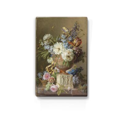Laqueprint, Nature morte aux fleurs avec vase en albâtre - Gerard van Spaendonck