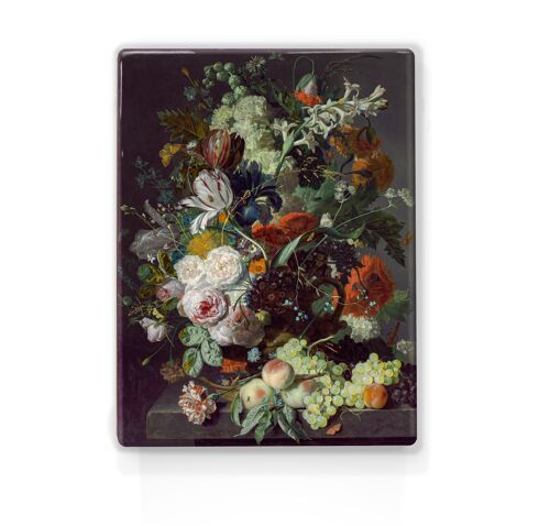 Laqueprint, Stilleven met bloemen - Jan van Huysum I