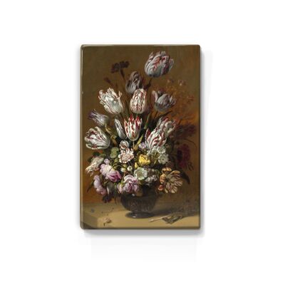 Laqueprint, Stilleven met bloemen - Hans Bollongier