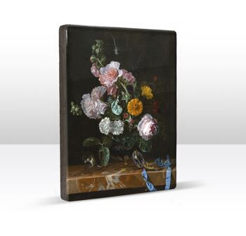 Laqueprint, Vanitas Nature morte aux fleurs - Willem van Aelst 2