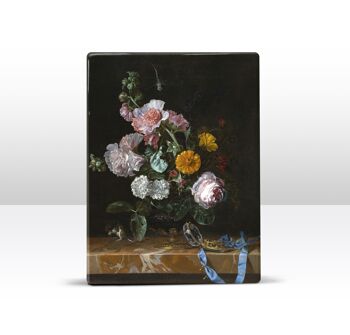 Laqueprint, Vanitas Nature morte aux fleurs - Willem van Aelst 3