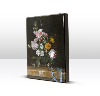 Laqueprint, Vanitas Nature morte aux fleurs - Willem van Aelst 4