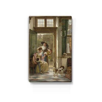 Laqueprint, Un vendedor de cerezas en la puerta - Abraham van Strij