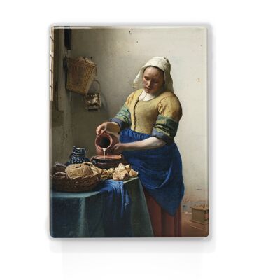 Lacquer print, Milkmaid - Johannes Vermeer