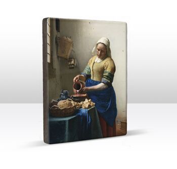 Épreuve en laque, Laitière - Johannes Vermeer 2