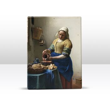 Épreuve en laque, Laitière - Johannes Vermeer 3