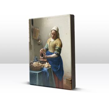 Épreuve en laque, Laitière - Johannes Vermeer 4