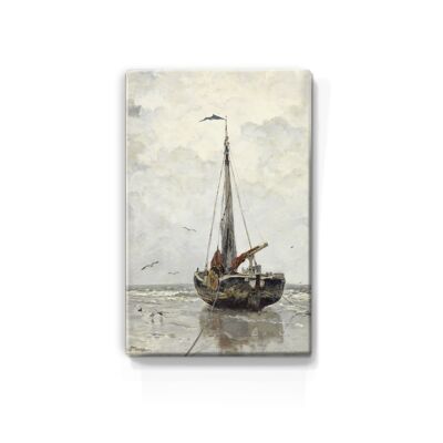 Lacquer print, fishing boat - Jacob Maris