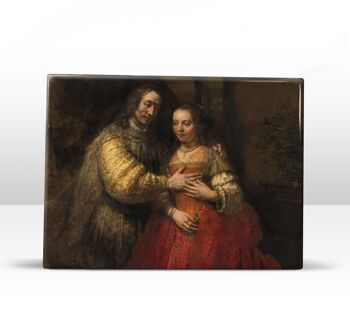 Épreuve en laque, La Fiancée juive - Rembrandt van Rijn, 3