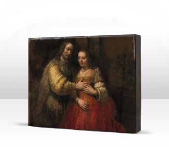 Épreuve en laque, La Fiancée juive - Rembrandt van Rijn, 4