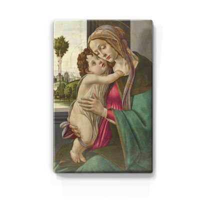Gravure en laque, Vierge à l'Enfant - Sandro Botticelli