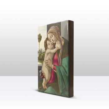 Gravure en laque, Vierge à l'Enfant - Sandro Botticelli 4