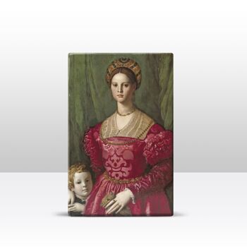 Laque, Une jeune femme et son petit fils - Agnolo Bronzino 3
