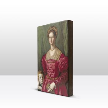 Laque, Une jeune femme et son petit fils - Agnolo Bronzino 4
