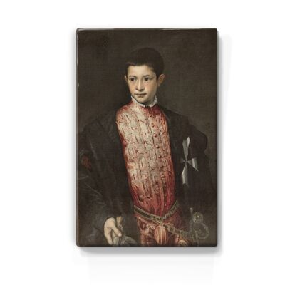 Laqueprint, Portret van Ranuccio Farnese - Titiaan