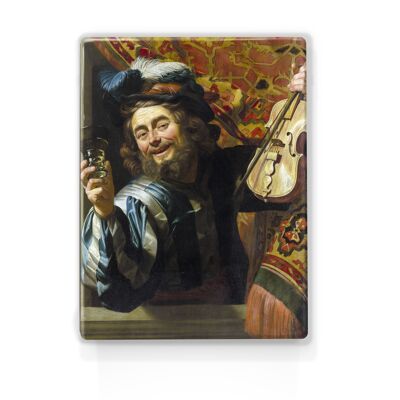 Laqueprint, the cheerful musician - Gerard van Honthorst