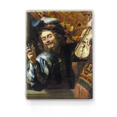 Laqueprint, de vrolijke speelman - Gerard van Honthorst