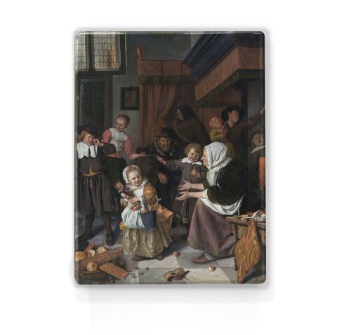 Laqueprint, Het Sint-Nicolaasfeest - Jan Havicksz Steen