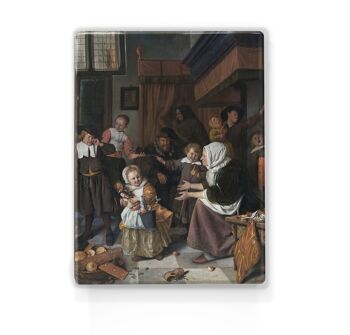 Laqueprint, La fête de Saint Nicolas - Jan Havicksz Steen 1