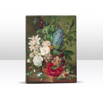 Laque, Fleurs dans un vase en terre cuite - Albertus Jonas Brandt 3