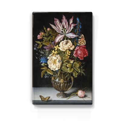 Laqueprint, Stillleben mit Blumen - Ambrosius Bosschaert d. Ä