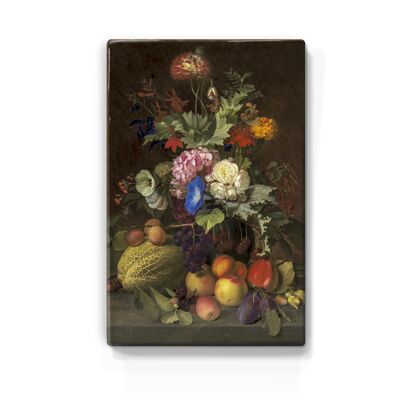 Laqueprint, Still life with fruit and flowers - O.D. Ottesen