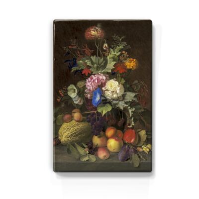 Laqueprint, Nature morte aux fruits et fleurs - O.D. Ottesen