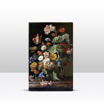 Estampe laquée, Nature morte aux fleurs - Rachel Ruysch 3