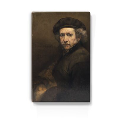 Stampa laccata, Autoritratto - Rembrandt