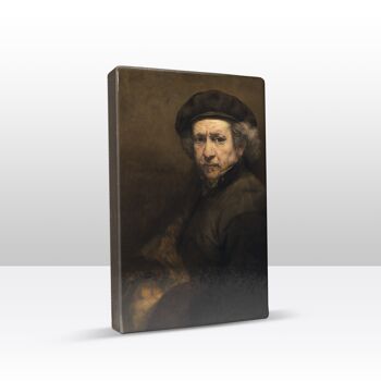 Impression sur laque, Autoportrait - Rembrandt 2