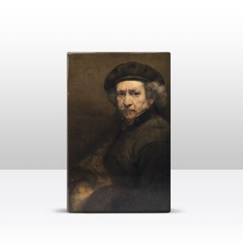 Impression sur laque, Autoportrait - Rembrandt 3