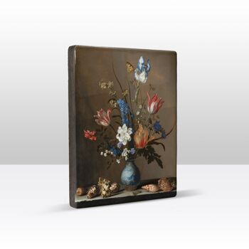 Laqueprint, Fleurs dans un vase Wan-Li avec coquillages - Balthasar van der Ast 2