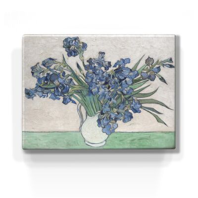 Laqueprint, Schwertlilien in einer Vase - Vincent van Gogh I