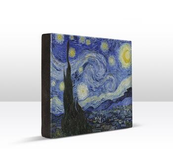 Impression laquée, La nuit étoilée - Vincent van Gogh 2