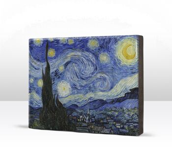 Impression laquée, La nuit étoilée - Vincent van Gogh 4