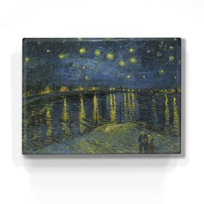 Impresión de laca, Cielo estrellado sobre el Ródano - Vincent van Gogh