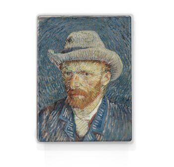 Impression sur laque, Autoportrait - Vincent van Gogh I 1