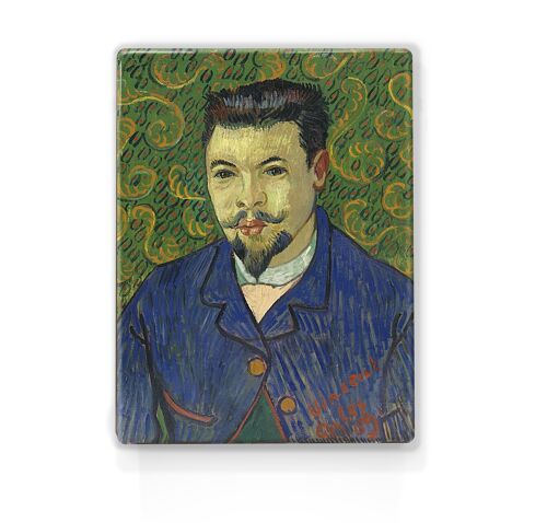 Laqueprint, Portret van Dokter Félix Rey - Vincent van Gogh