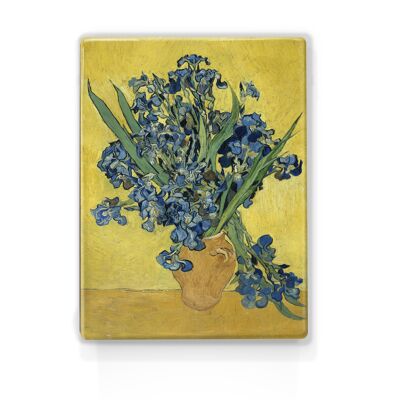 Laqueprint, Schwertlilien in einer Vase - Vincent van Gogh II
