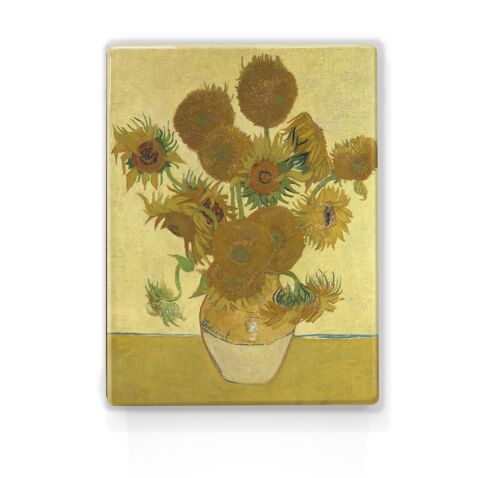 Laqueprint, Zonnebloemen 3 - Vincent van Gogh