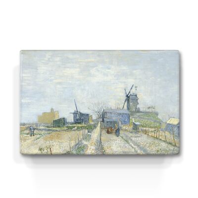 Laqueprint, Montmartre Mühlen und Gemüsegärten - Vincent van Gogh