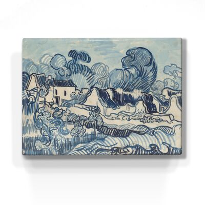 Laqueprint, Landscape with houses - Vincent van Gogh