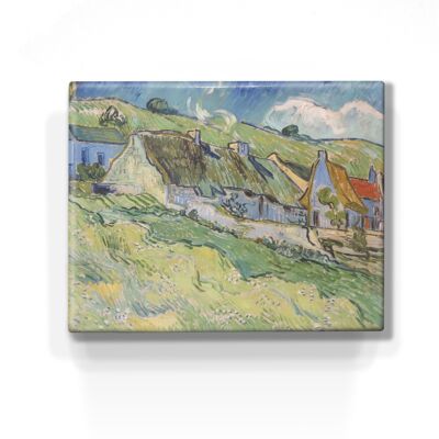 Impresión de laca, Casas - Vincent van Gogh