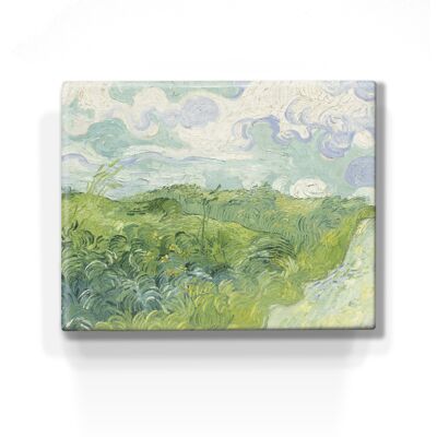 Stampa lacca, Campi di grano verdi Auvers - Vincent van Gogh