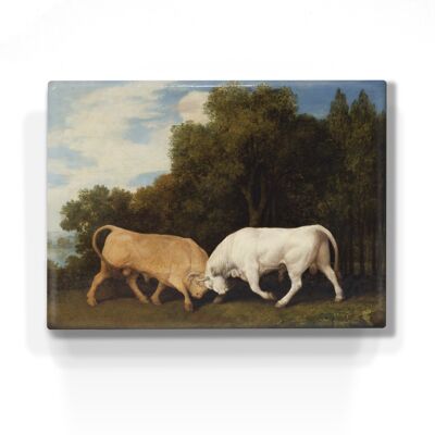 Laque Print, Fighting Bulls - George Stubbs