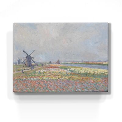 Laque, Champs de tulipes près de La Haye - Claude Monet