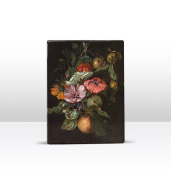 Laque, Feston de fruits et de fleurs suspendu à un clou - Rachel Ruysch 2