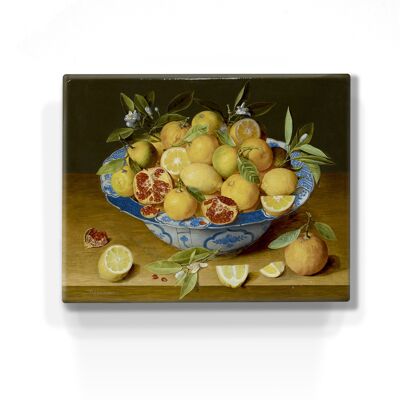 Laqueprint, Still life with lemons, oranges and a pomegranate - Jacob van Hulsdonck